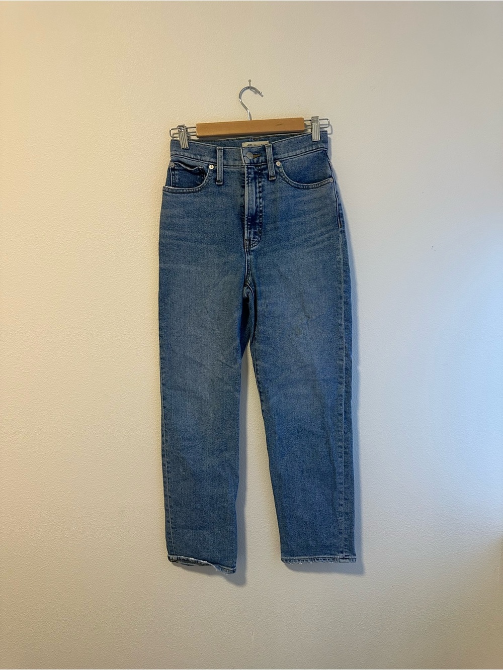 Madewell the perfect vintage straight crop Jean
